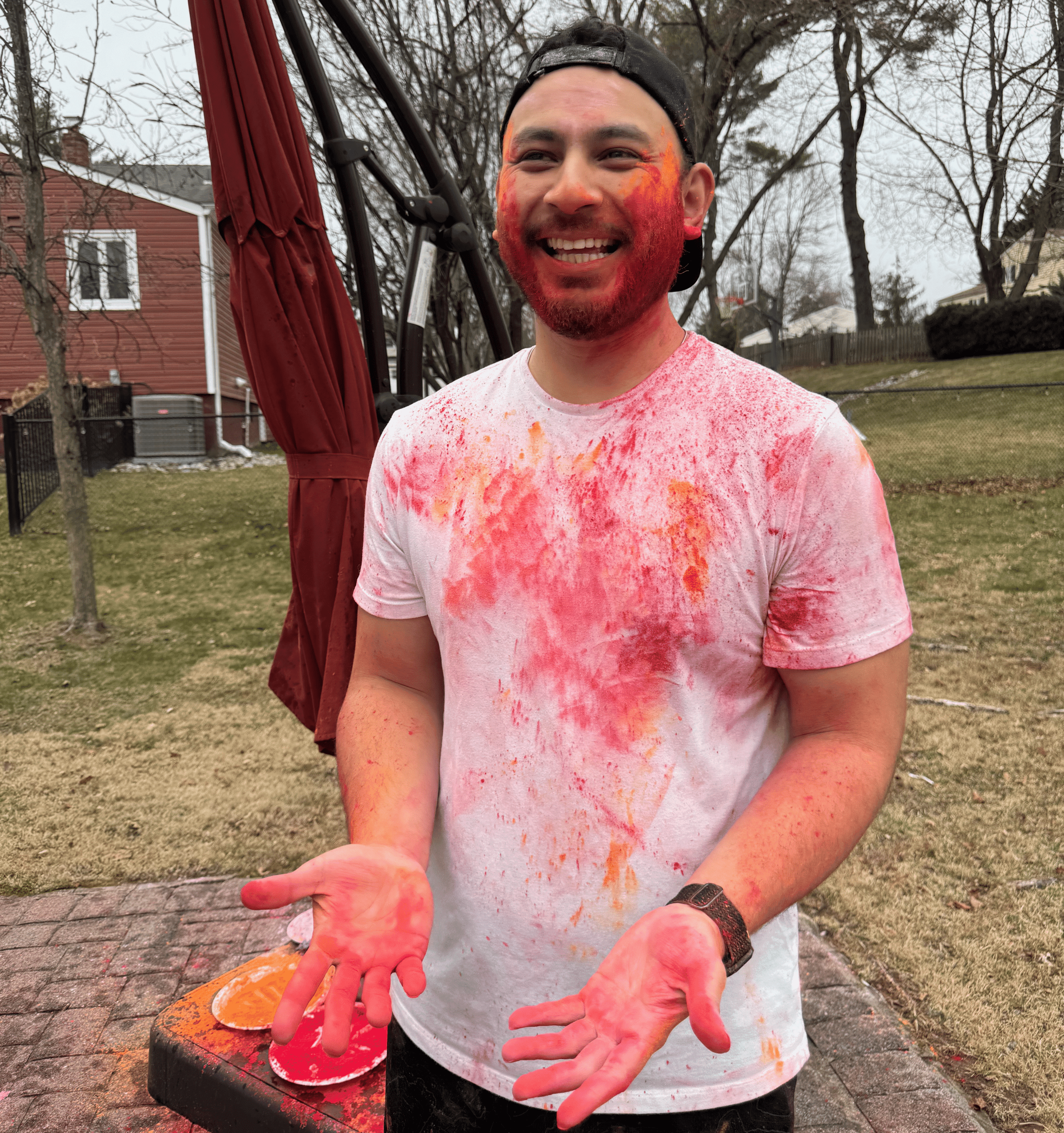 IMG_5830 a man with paint on his face